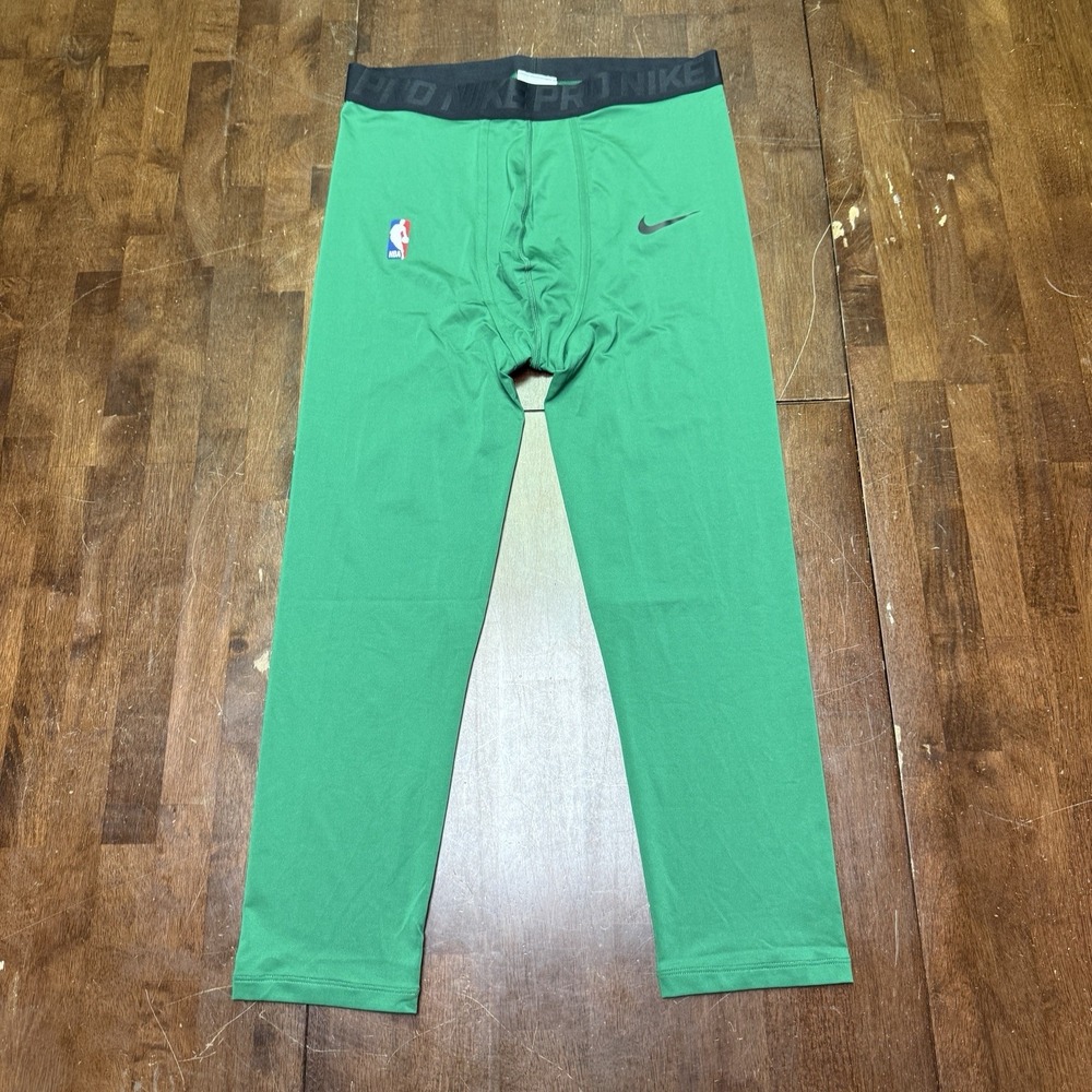 Nike Pro NBA Compression Tights XL-Tall AA0751-312 Men Green Basketball Underlay